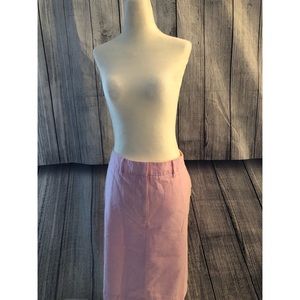 L.L. Bean Favorite Fit Skirt 18 Pink NWOT